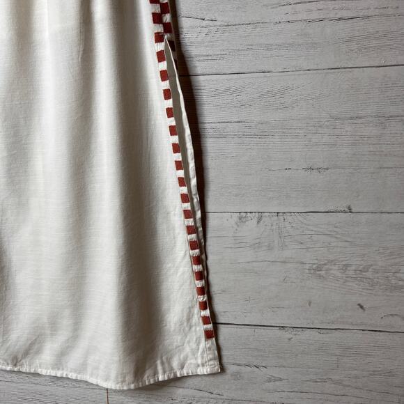 Billabong Skirt Womens SZ Small Secret Cove Midi in Salt Crystal Checkered Sides - Picture 7 of 16